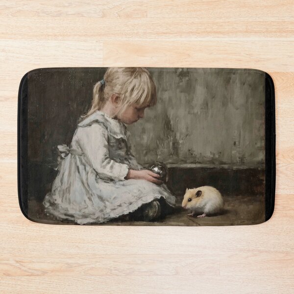 Item preview, Girl and Hamster Encounter designed and sold by lautir.