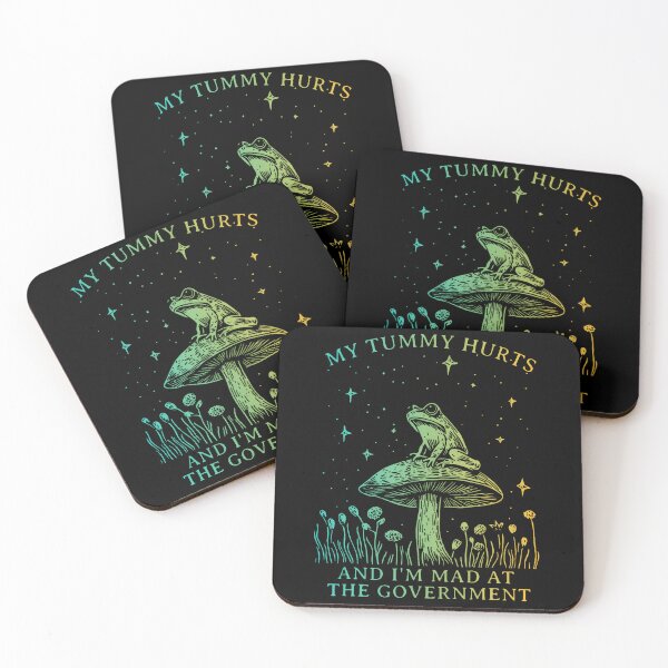 Item preview, My Tummy Hurts And Im Mad At The Government Funny Frog Meme designed and sold by arzateiosumn.