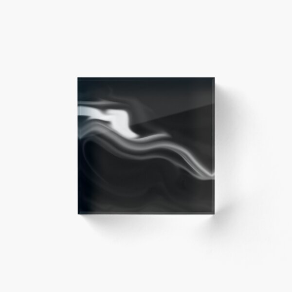 Item preview, Black and White Abstract Smoke Flow designed and sold by Dreamy Ocean Art.