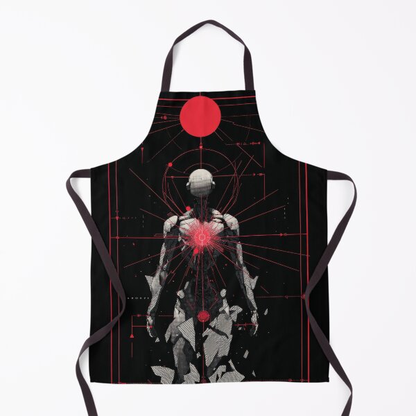Item preview, Crimson Core – Futuristic Cyber Entity designed and sold by wolfgangrainer.