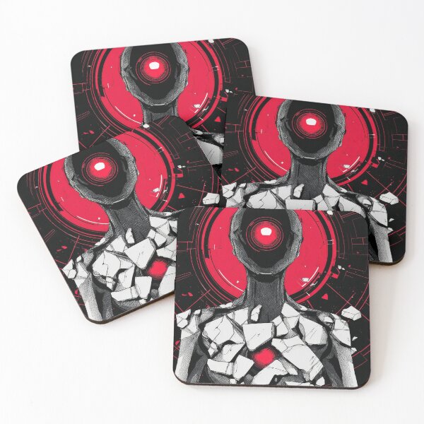 Item preview, Crimson Core – Futuristic Cyber Entity designed and sold by wolfgangrainer.