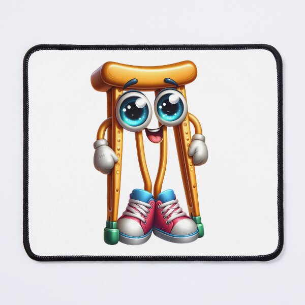 Item preview, Cute Crutches Mascot Recovery Support Character designed and sold by LunaPixelStudio.