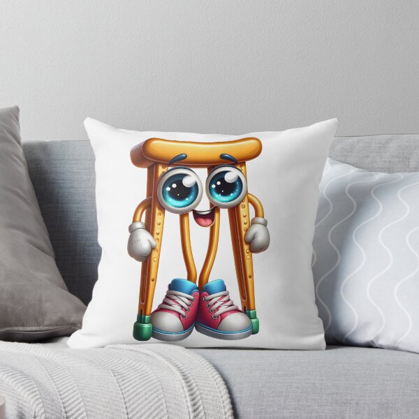 Item preview, Cute Crutches Mascot Recovery Support Character designed and sold by LunaPixelStudio.