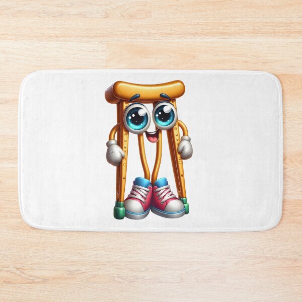 Item preview, Cute Crutches Mascot Recovery Support Character designed and sold by LunaPixelStudio.