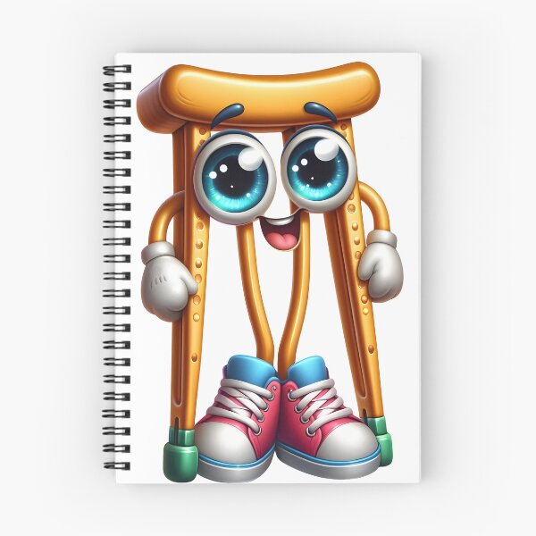 Item preview, Cute Crutches Mascot Recovery Support Character designed and sold by LunaPixelStudio.