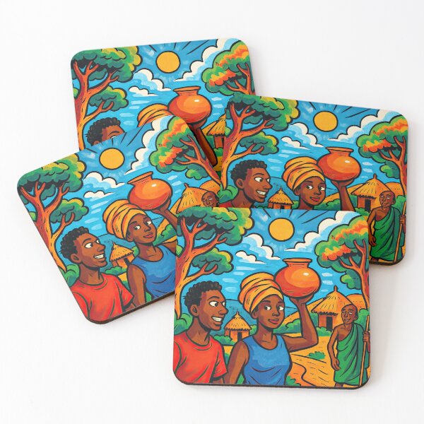 Item preview, Benin landscape | Comics style - Cartoon designed and sold by ComicsFactory.