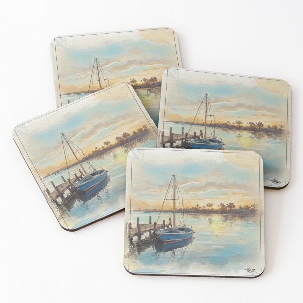 Item preview, Calabrian Harbor Watercolor Sunset | Porto Calabrese Acquerello Tramonto Italian Coast designed and sold by Italian Ink Studio.