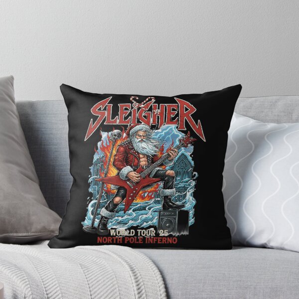 Item preview, Sleigher Christmas Metal Band Rocking Santa Holiday  designed and sold by PRESSLERSINGH.