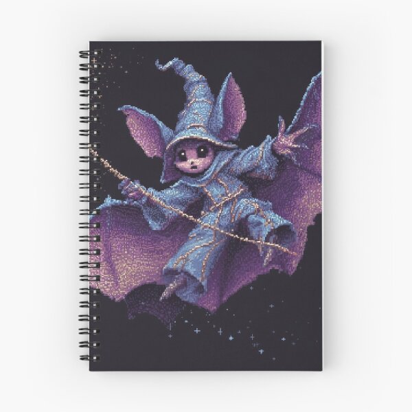 Item preview, Cute Bat Wizard Pixel Art designed and sold by Kaos-Bit.