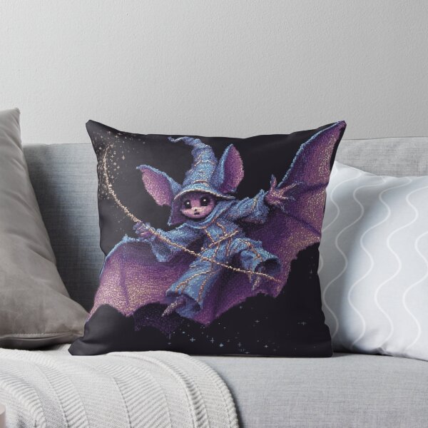 Item preview, Cute Bat Wizard Pixel Art designed and sold by Kaos-Bit.
