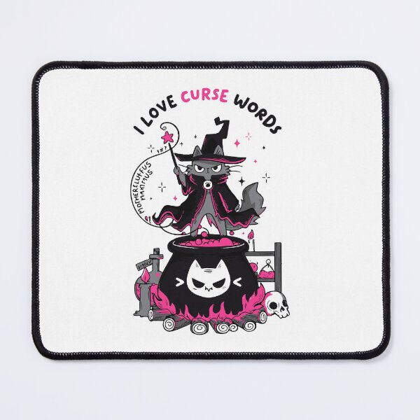 Item preview, Witchy Cat Casting Spells in Cauldron designed and sold by -DEEWOLF-.