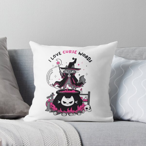 Item preview, Witchy Cat Casting Spells in Cauldron designed and sold by -DEEWOLF-.