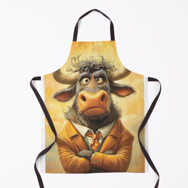 Item preview, Stylish Bull Character with Expressive Features designed and sold by Artessie.