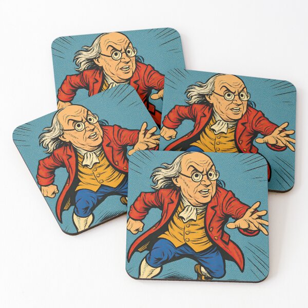 Item preview, Benjamin Franklin | Comics style - Cartoon designed and sold by ComicsFactory.