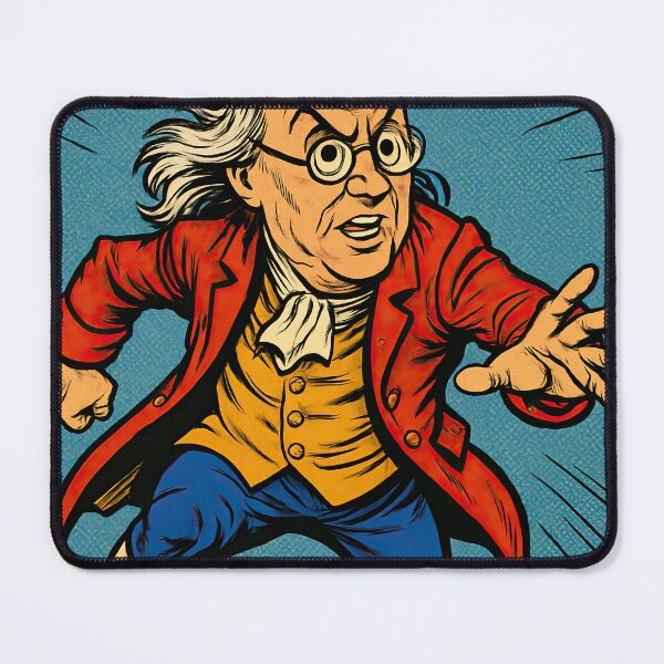 Item preview, Benjamin Franklin | Comics style - Cartoon designed and sold by ComicsFactory.