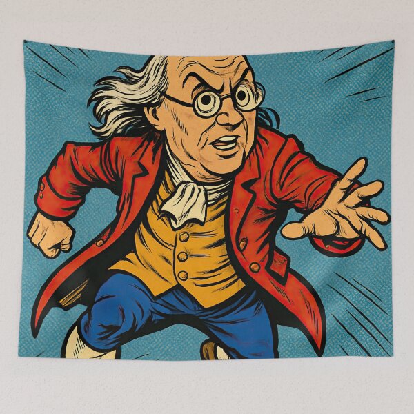 Item preview, Benjamin Franklin  | Comics style - Cartoon designed and sold by ComicsFactory.