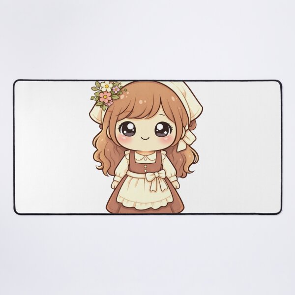 Item preview, ?? Cute Kawaii Cottagecore Girl – Vintage Pastel Cartoon Illustration | Cozy Aesthetic Art designed and sold by CozyPops.