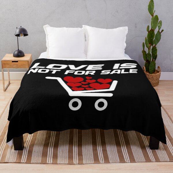 Item preview, Love is Not for Sale Anti-Commercialism Heart Shopping Cart Art designed and sold by SplashTastic.