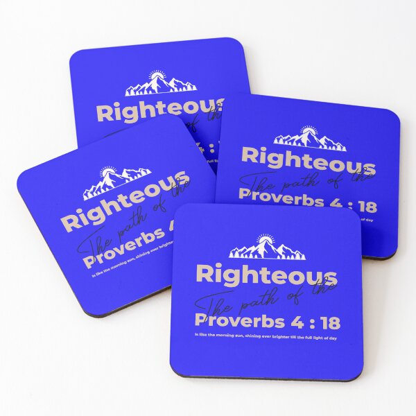Item preview, The path of the righteous bible verse designed and sold by SNW-Collective.