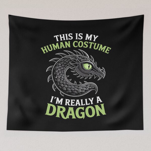 Item preview, This Is My Human Costume I'm Really A Dragon Halloween  designed and sold by CombatTask.