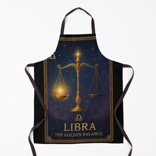 Item preview, Libra Zodiac Card – The Golden Balance, Scales of Justice designed and sold by the-dovlat.