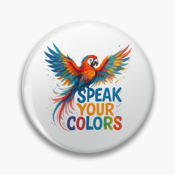 Item preview, Speak Your Colors - Vibrant Parrot Illustration designed and sold by MKreative Studio.