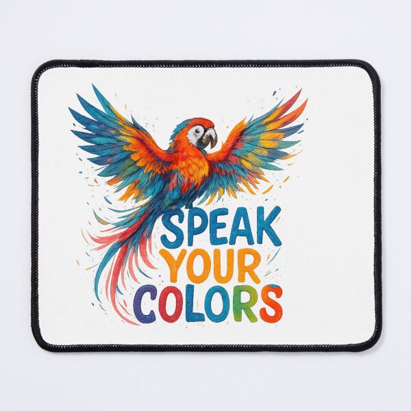 Item preview, Speak Your Colors - Vibrant Parrot Illustration designed and sold by MKreative Studio.