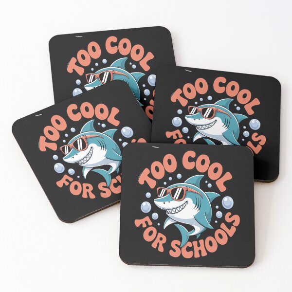 Item preview, Too Cool For Schools - Back to School Shark with Shades designed and sold by HaiharryCartoon.