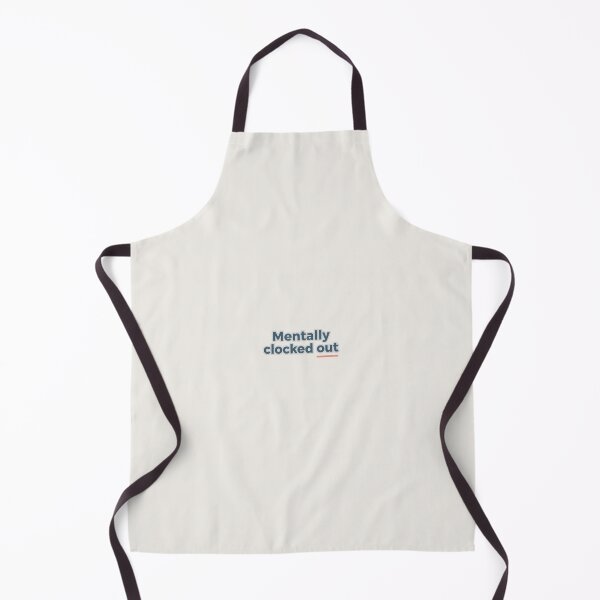 Item preview, Mentally Clocked Out – Minimal Work Burnout Quote Sticker designed and sold by KusshiArts.