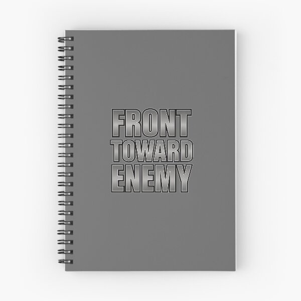 Item preview, Battlefield Game Inspired Front Toward Enemy Metallic Slogan designed and sold by Sellcooldesigns.