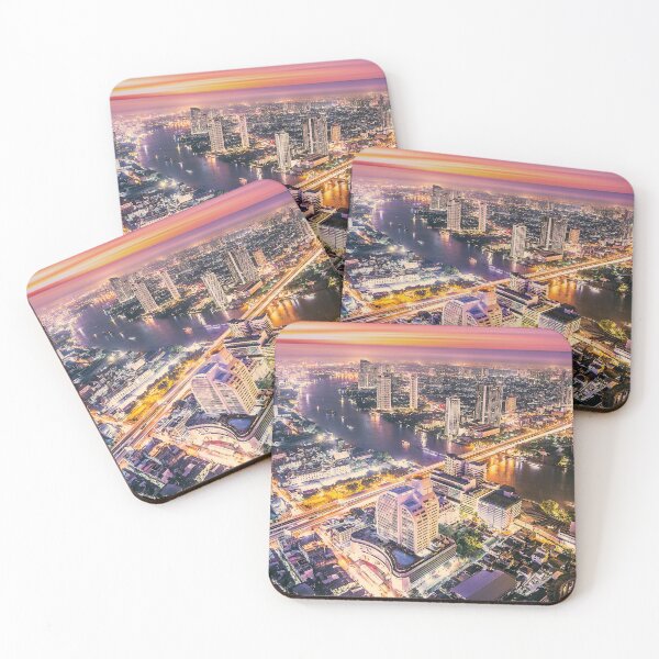 Item preview, Bangkok Skyline at Night – Thailand Cityscape designed and sold by Mauswohn.