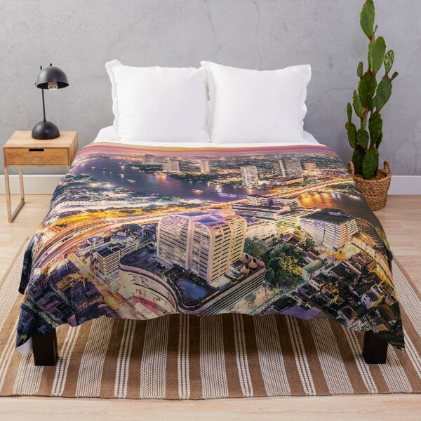 Item preview, Bangkok Skyline at Night – Thailand Cityscape designed and sold by Mauswohn.