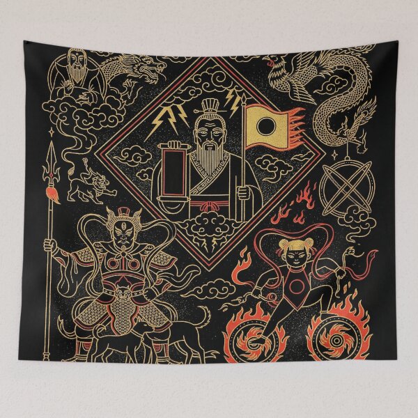 Item preview, Golden Celestial Warriors Nezha and Erlang Shen designed and sold by zzz888.