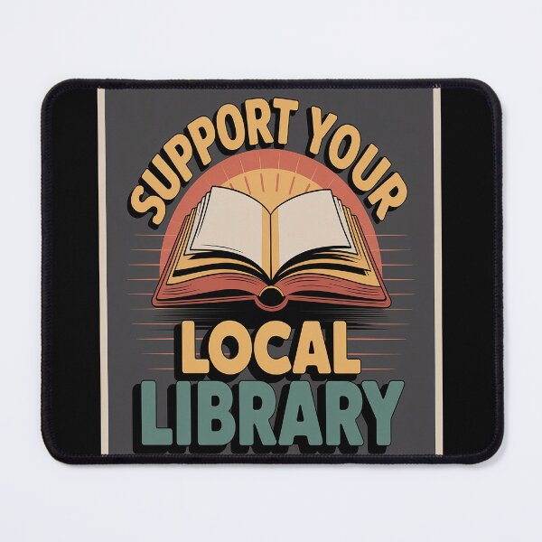 Item preview, Unlock Knowledge Support Your Local Library designed and sold by HaiharryCartoon.
