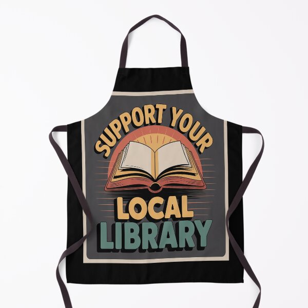 Item preview, Unlock Knowledge Support Your Local Library designed and sold by HaiharryCartoon.