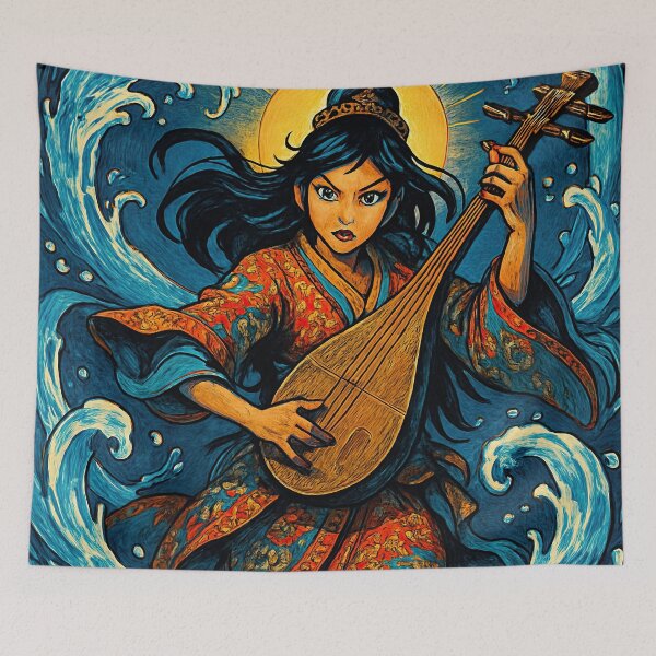 Item preview, Benzaiten, Japanese goddess of water  | Comics style - Cartoon designed and sold by ComicsFactory.