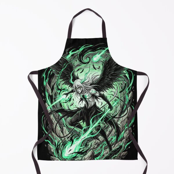 Item preview, Green Eyed Pale Espada Cuarta Arrancar Resurrection Segunda Etapa Lance Bat Wings Hollow Mask Fan Art Portrait Illustration Poster T-Shirt Brave Souls designed and sold by Senpaiwaves.