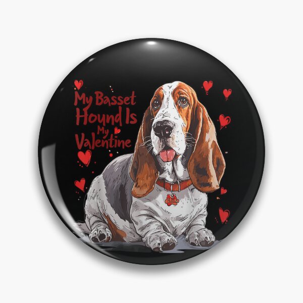 Item preview, Basset Hound Is My Valentine – Cute Dog Owner Valentine’s Day designed and sold by artcultreone.