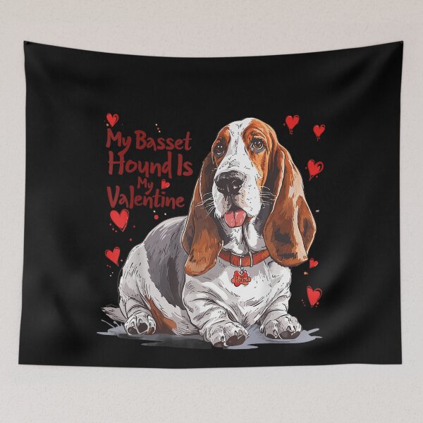 Item preview, Basset Hound Is My Valentine – Cute Dog Owner Valentine’s Day designed and sold by artcultreone.