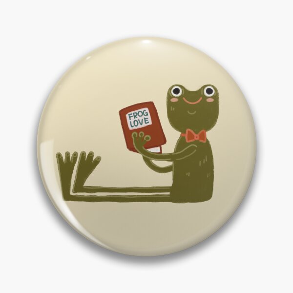 Item preview, A cozy frog illustration, a long-legged frog with book designed and sold by Dormitria.