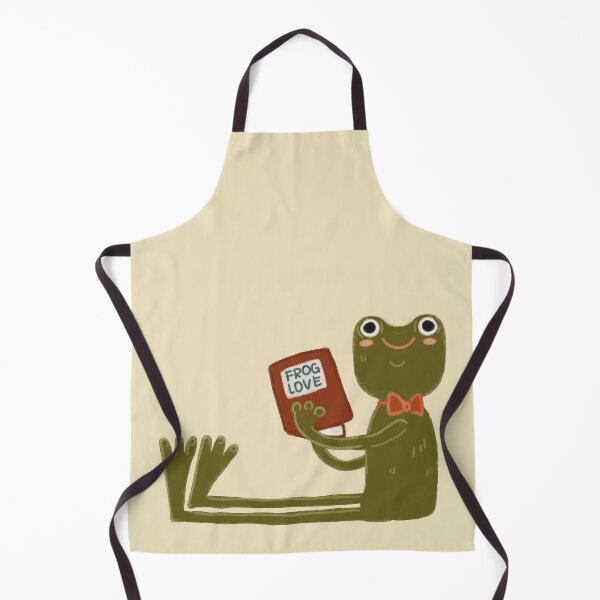 Item preview, A cozy frog illustration, a long-legged frog with book designed and sold by Dormitria.