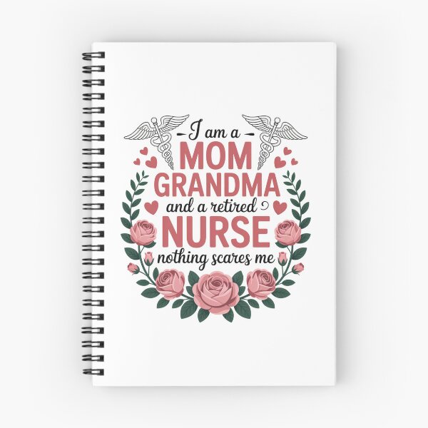 Item preview, I Am a Mom Grandma and a Retired Nurse Nothing Scares Me designed and sold by flagylART.