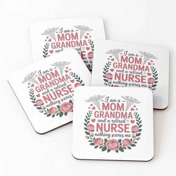 Item preview, I Am a Mom Grandma and a Retired Nurse Nothing Scares Me designed and sold by flagylART.