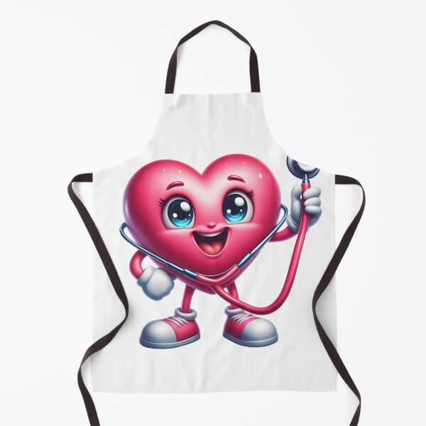 Item preview, Adorable Heart Doctor Mascot Illustration designed and sold by LunaPixelStudio.