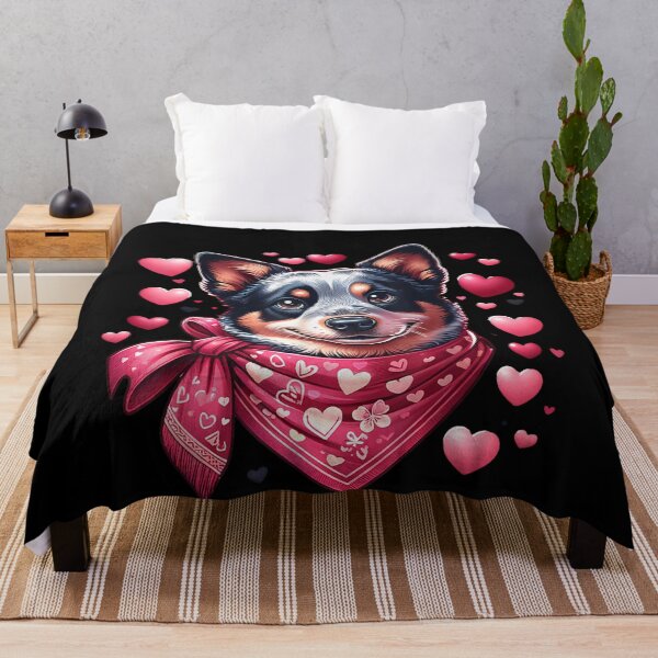Item preview, Australian Cattle Dog Valentine Hearts Dog designed and sold by artcultreone.