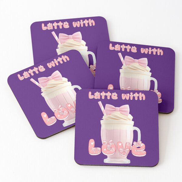 Item preview, Latte Macchiato with love – Playful coffee typography designed and sold by Mauswohn.