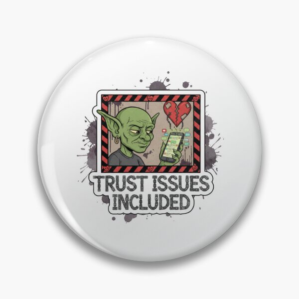 Item preview, Trust Issues Included – Relationship Sticker Gift designed and sold by Imaginarium of Chaos falcon88 .