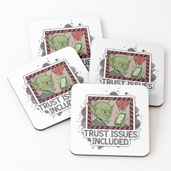 Item preview, Trust Issues Included – Relationship Sticker Gift designed and sold by Imaginarium of Chaos falcon88 .