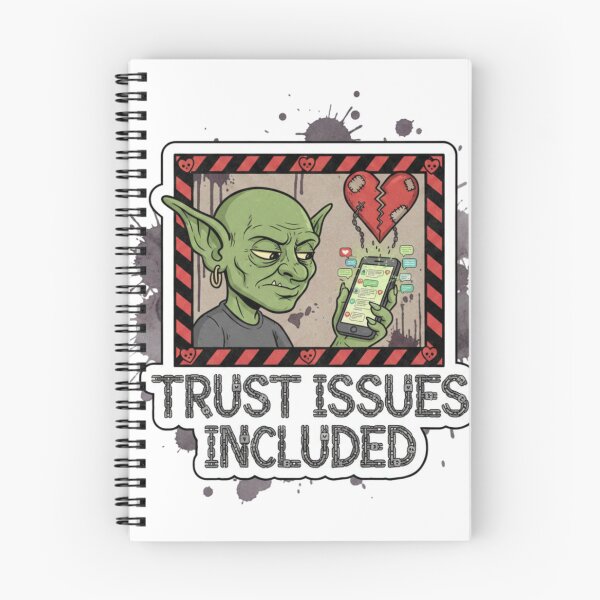 Item preview, Trust Issues Included – Relationship Sticker Gift designed and sold by Imaginarium of Chaos falcon88 .