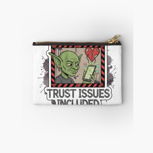 Item preview, Trust Issues Included – Relationship Sticker Gift designed and sold by Imaginarium of Chaos falcon88 .